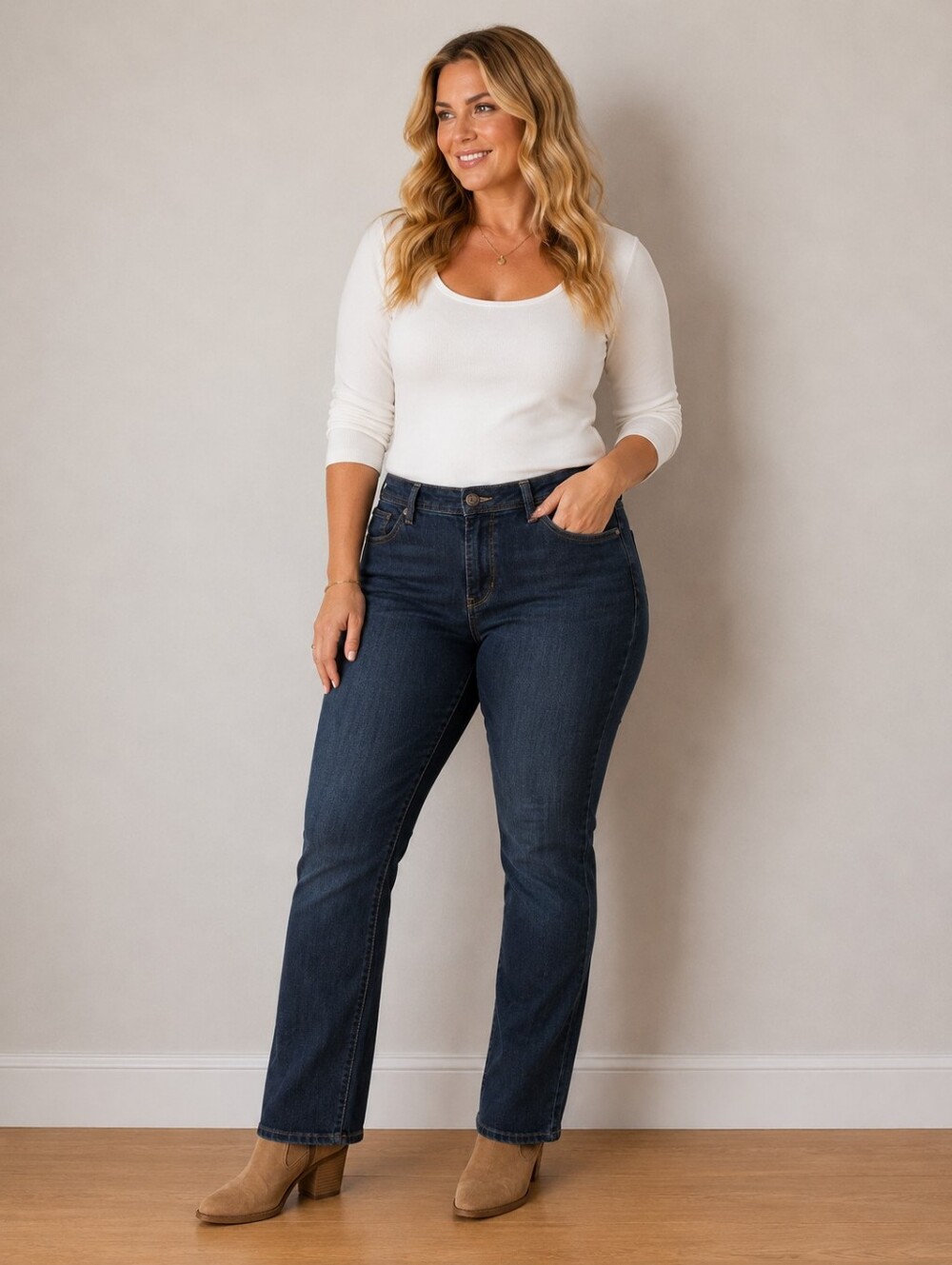U.S. Polo Signature Straight Leg Jeans - Dark Blue